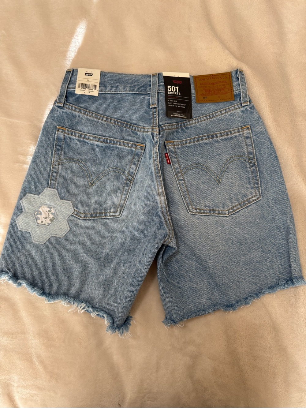 Levis 501 Floral Shorts